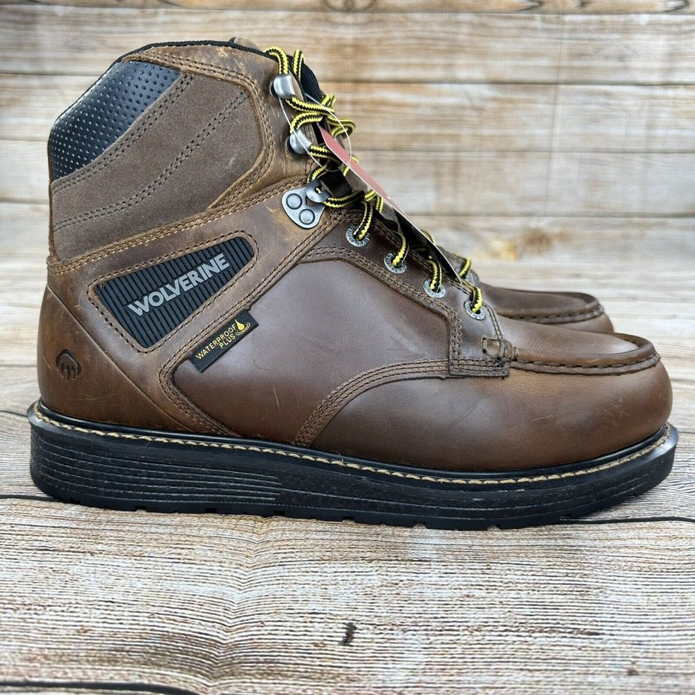 Wolverine Hellcat 6” Boots Men Size 12 Ultraspring Moc Toe  WP Boots